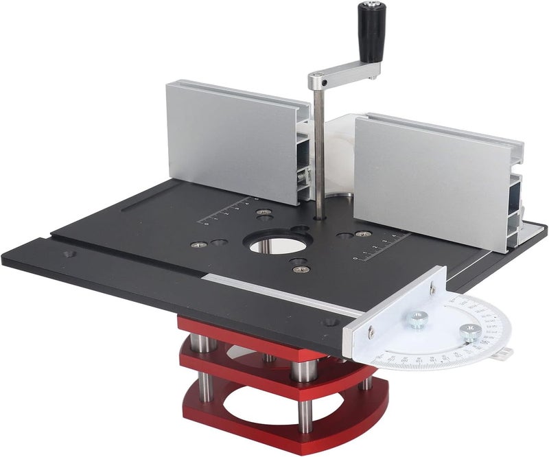 Cocoarm Router Table, Router with Top Plate Router Lifting Base Woodworking Slotting Trimming Chamfering Table Top Router Lifts for Woodworking (Black) - Image 1